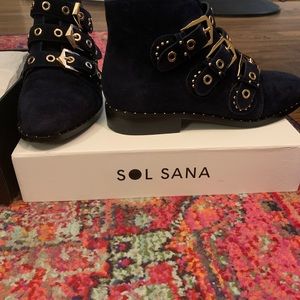 Sol Sana Navy Booties